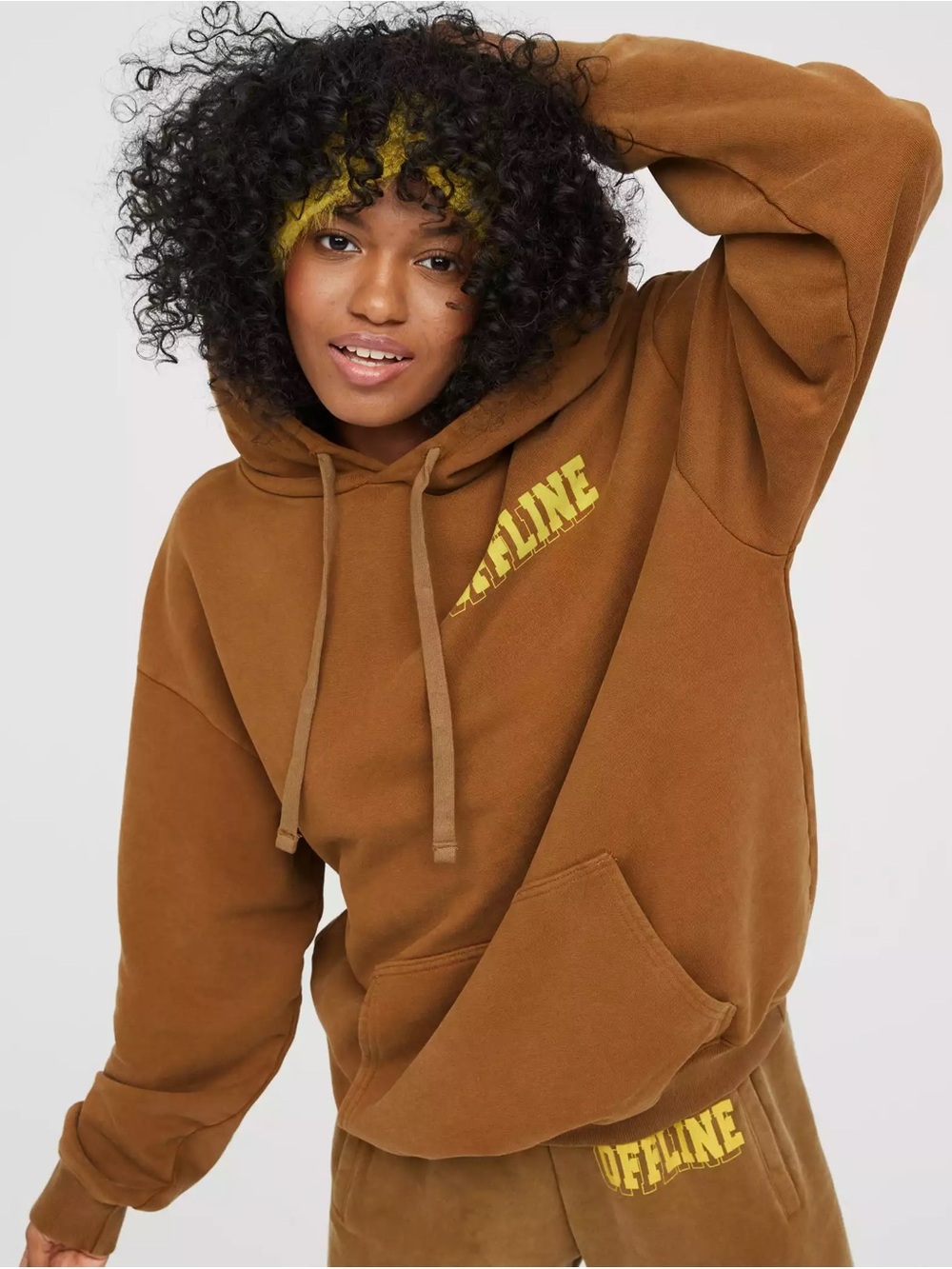 aerie OFFLINE Mustard Pullover Hoodie